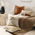 AIBUZHIJIA软装样板房主卧沙发北欧ins轻奢风现代新中式米咖色橙色抱枕靠垫 PS-20101（套装1：五件套） 不含芯