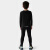 范迪慕儿童运动套装男紧身衣训练跑步青少年球服打底衫健身服 黑色-32码