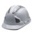 安全帽工地加厚国标透气防砸abs头盔建筑施工工程玻璃钢包 白色三筋反光 ABS