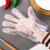 盛世一次性手套透明防水手套薄膜加厚餐饮家务环保手套 加厚款100只(0.8克)