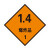 稳斯坦 WST4017 货车运输危险品标识牌 铝板警示货物化学有毒液体有害气体标识贴 箱体容积安全告示
