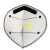 耐呗斯 NBS9525VCP头带式有呼吸阀口罩 KP95级别（防酸）防尘 防油性颗粒物 40只/盒【可定制】