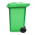 舒蔻（Supercloud）大号塑料分类垃圾桶小区环卫户外带轮加厚垃圾桶 100L加厚绿色分类厨余垃圾
