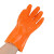 春蕾988威士邦止滑手套 4双 橘黄色 棉毛浸塑防滑防水耐磨耐油耐酸碱防护手套 定制