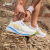 亚瑟士ASICS跑步鞋男鞋缓震透气运动鞋舒适耐磨回弹跑鞋 GEL-NIMBUS 26 白色/蓝色 42.5