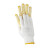 君御（Exsafety）71072D劳保手套耐磨棉线点胶点塑防滑棉线手套黄色点塑 12副/包