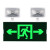 绿消 百士安新国标消防应急灯 标志灯充电安全出口指示灯LED照明双头灯一体 安全出口双向指示双头灯带3c年检