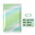 迪寇（Di Kou）彩色铝箔自封袋袋小致茶叶试用密封袋子创意印花分 绿色 七彩虹光面 10*15CM100个