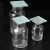 集气瓶 气体收集瓶带毛玻璃片化学实验收集气体教学实验器材500ml 60x60mm毛玻片10片
