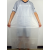 工业白色PVC牛津塑胶耐油耐酸碱防水围裙套袖食品厂食堂渔业围裙 透明围裙25丝 L