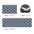 北欧简约长条厨房PVC皮革地垫 可擦洗防水防油防滑垫耐磨地毯 水中影-消炭色 45*75cm