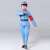 谋福 演出服志表演服 长征合唱服装 蓝色红军长袖套装 165cm 