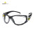 代尔塔 101133 PACAYA LYVIZ技术防污防油眼镜可调式镜脚聚碳酸酯镜片鼻夹透明眼镜 1副装