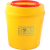 小型垃圾桶盒锐器盒一次性废物圆形黄色方形针头利器医院 圆形0.5L
