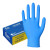 登升 一次性丁腈手套蓝色 防护手套丁腈餐饮加工女家庭清洁防油耐用安全手套（100只/盒） 蓝色 L码