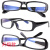 适用电焊眼镜自动变光太阳能防护护目镜烧焊氩弧焊焊接 亮黑 精装(送镜盒+镜布) 平