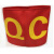 现货 红袖标袖章定做安全员袖章斜纹面料网印圆形袖套可定制 QC