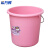 希万辉 多功能清洁洗车桶塑料手提装水桶【32*30cm粉色15L】XWH0107