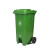 240l脚踩脚踏式户外分类垃圾桶带轮带盖超大号容量商用环卫垃圾箱 绿色100升脚踏桶 投放标识