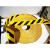定制地胶贴耐磨橡胶 5S反光车位线定位划线 自粘标识黑黄警示防滑 黄黑光面10cm33m