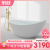果敢异形浴缸亚克力欧式独立式单人情侣双人家用成人一体浴池HB73 白色艺术缸（不含落地龙头）） 1.75米