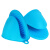 出极 硅胶防烫手夹 耐高温隔热手套 单位:个 蓝色(2个) 