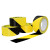 PVC黑黄警示胶带 贴地斑马胶带警戒车间地面黄黑划线地板警示胶带 黑色 5cm宽18y长