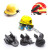 安全帽消防手电筒夹头盔头灯支架安全帽侧灯卡扣夹子安全帽固定卡 粘29-42毫米