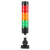 JPT-50多层警示灯LED三色数控机床工作信号闪烁指示灯声光报警器 一层无声(常闪可切换)12V