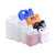 HDPE耐酸碱密封5升化工包装桶5KG小方桶壶消毒液2.5l塑料桶 4L-新款乳白色