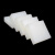 帅工（SHUAIGONG）硅胶块垫高高弹白色硅胶板减震垫块方形橡胶耐磨缓冲耐高温防震块 50×50×10mm