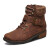 斯凯奇（Skechers）MODERN COMFORT WINTER系列绑带时尚休闲靴女鞋44600 棕色BRN 7 37