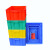 周转箱长方形加厚大号工具零件收纳盒储物塑料筐带盖塑料箱收纳箱 5#480*353*170 蓝色