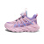 安崉男童鞋子2024夏季新款网面透气软底休闲鞋运动鞋中大童鞋 粉紫 32尺码