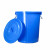 康丽雅 K-0312 大号圆形塑料水桶 物业储水桶工业收纳桶清洁桶垃圾桶 200L带盖蓝色