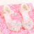 瑞央儿童高跟鞋女公主舞台演出配礼服女童鞋子水晶珍珠包头白色走秀鞋 粉色 33码