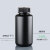 黑色塑料瓶125/250/500/1000ml大口窄口HDPE密封液体罐样品储存瓶 小口 250ml