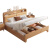 杜沃 实木床高箱储物双人床北欧主卧大床原木家具1.8米*2米气压款