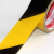 彩色PVC安全警示带黑黄斑马分界隔离线地板标识黄黑警戒胶带定制 38mm*10米请备注颜色