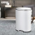 安赛瑞 不锈钢脚踏垃圾桶 卫生间带盖分类卫生桶 12L 酒店客厅厨房垃圾箱 白色  YZ 7F00009