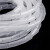 臻工品 包线管束线管电线缠绕管 一卷价 白色10mm/10米