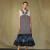【原创设计】Donoratico达衣岩 2020夏连衣裙 (锦像花园) 卢梭啡 XS