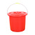 谋福  手提塑料水桶 红色塑料桶（33水桶：上直径31高26底直径22带盖）
