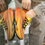 尼元素（NIYUANSU）夏季网面透气运动鞋男款青少年前掌气垫减震耐磨跑步鞋学生跑鞋男 橘黄色 36