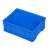 工创优品 塑料周转箱加厚PE物流箱五金零件盒塑料收纳整理储物箱 蓝色315mm*200mm*105mm