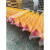 玻璃钢电力电缆标志桩石油管道加密桩警示牌供水警示桩雕刻 明黄色 三角标志桩 10x10x100cm