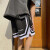九灿美式运动短裤男士夏季大码休闲五分裤宽松直筒跑步透气训练篮球裤 白色 XL(165-170高，110-130斤)