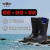 中神盾高筒雨靴防滑耐磨安全靴水鞋防护靴黑色带反光条40码SWS-PPES-901