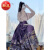 马面裙全套小个子国风新中式国风紫色马面裙搭配上衣套装小个子20 蓝色马面裙 S