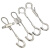 3mm钢丝绳自锁扣钢丝吊绳锁线器灯具挂线可调节收紧卡扣不锈钢线 可调节钩+2.1米+压卡钩3毫